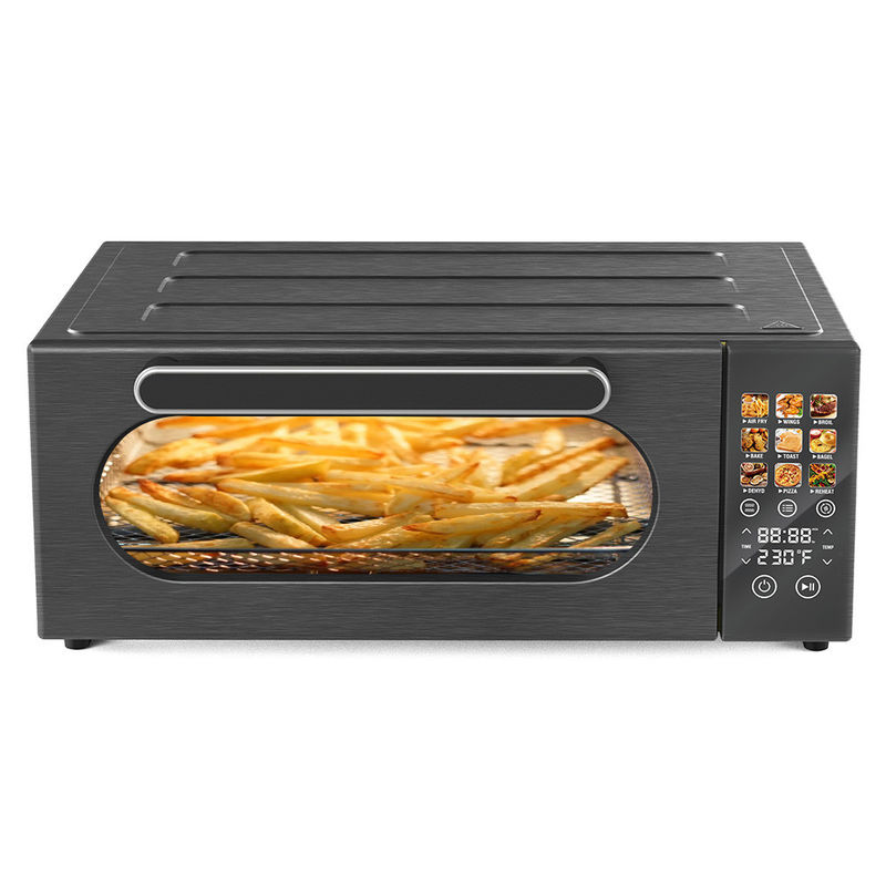Έλεγχος αφής 1800W Ψηφιακή φριτέζα αέρα 18L Μαύρο χρώμα