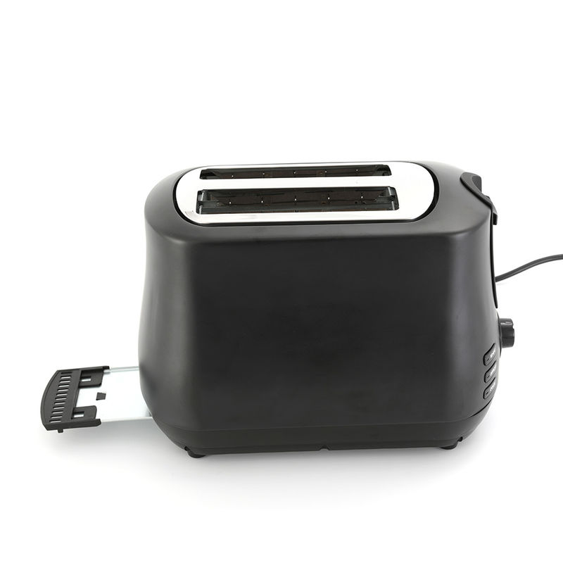 Μαύρο Wide Slot 2 Slice Toaster με Pop Up Reheat Αποψύχωση Λειτουργίες 6-Shade Ελέγχου τοστιέρα μηχανή